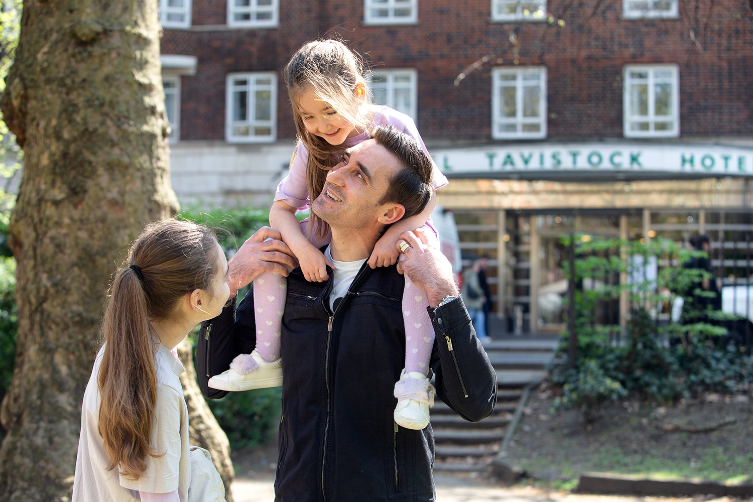 Lifestyle shoot featuring family, London